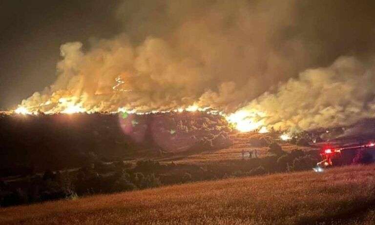 Σέρρες: Καίει για 14η μέρα η φωτιά – Τα αίτια