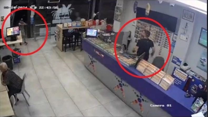 Εκτός ελέγχου ΑΕΚτζής από τη γκέλα με την Λαμία όπου πήρε στο κυνήγι κλέφτη που μπήκε στο πρακτορείο του (βίντεο)