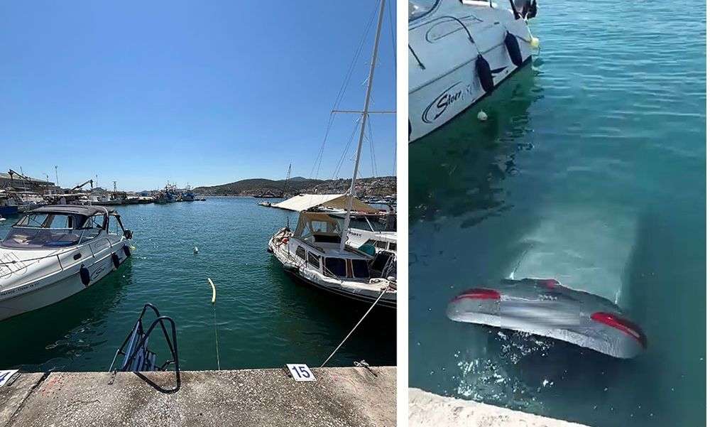Όχημα έπεσε μέσα στη θάλασσα