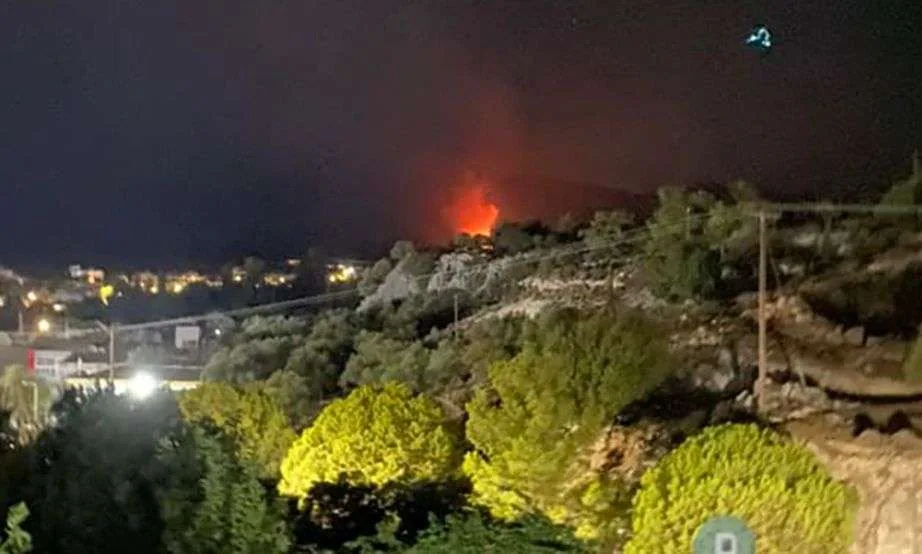 Φωτιά κοντά στις εγκαταστάσεις του Φαέθωνα στον Αρχάγγελο – Ανάστατώθηκαν οι κάτοικοι