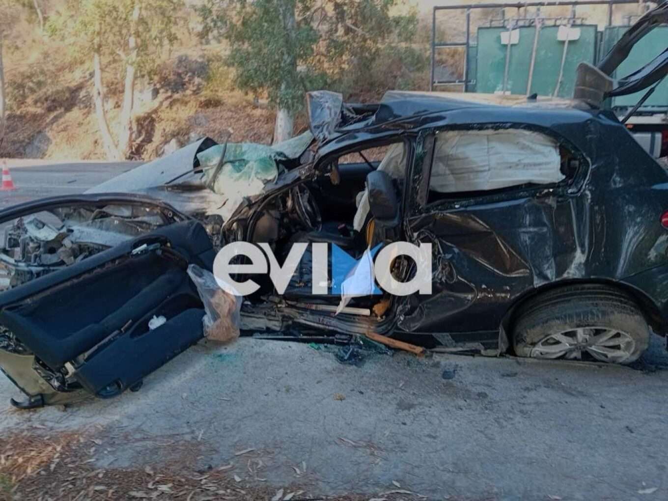 Σοβαρό τροχαίο στην Εύβοια – Τραυματισμένος ο οδηγός αυτοκινήτου 