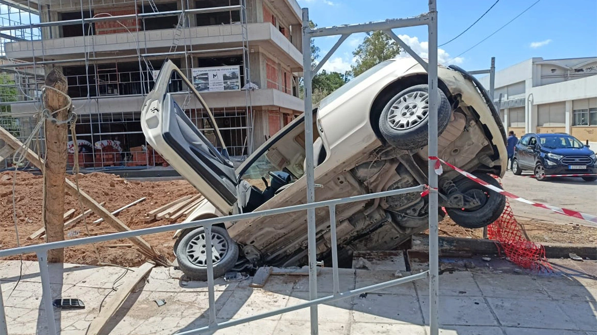 Επεισοδιακή καταδίωξη Ρομά που «κάρφωσε» το αυτοκίνητο σε αυλή σπιτιού στην Κηφισιά – Ένας τραυματίας
