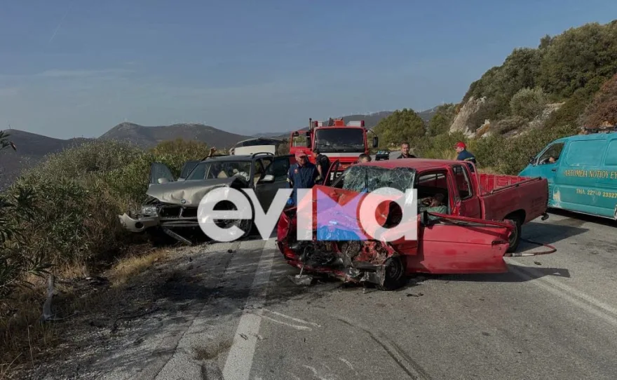 Τροχαίο δυστύχημα με έναν νεκρό στην Εύβοια – Σύγκρουση δύο οχημάτων, τραυματίστηκαν παιδιά