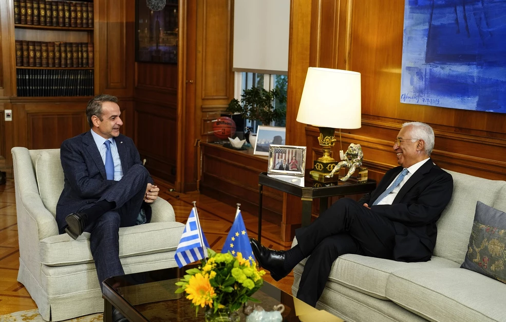 Συνάντηση Αντόνιο Κόστα – Κυριάκου Μητσοτάκη