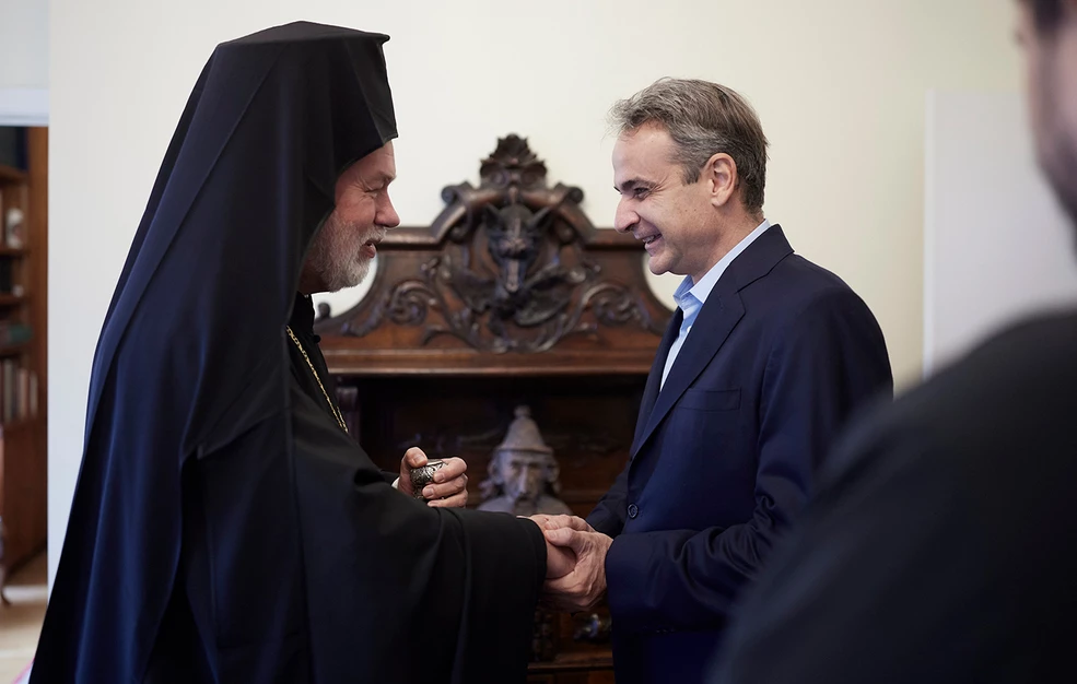 Με τον Μητροπολίτη Βελγίου Αθηναγόρα συναντήθηκε ο Πρωθυπουργός