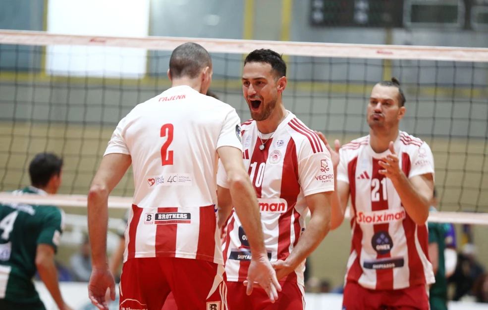 Παναθηναϊκός – Ολυμπιακός 1-3: Κόκκινο το ντέρμπι του βόλεϊ