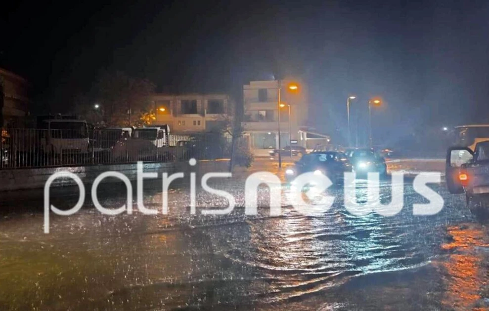 Χάος στην Ηλεία από το σαρωτικό το πέρασμα της κακοκαιρίας
