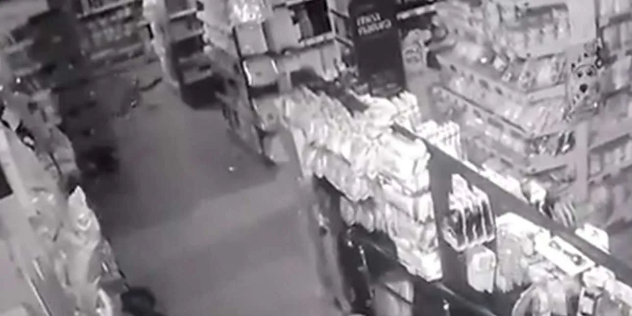 Χαλκιδική: Κάμερα ασφαλείας κατέγραψε τη στιγμή του σεισμού (βίντεο)