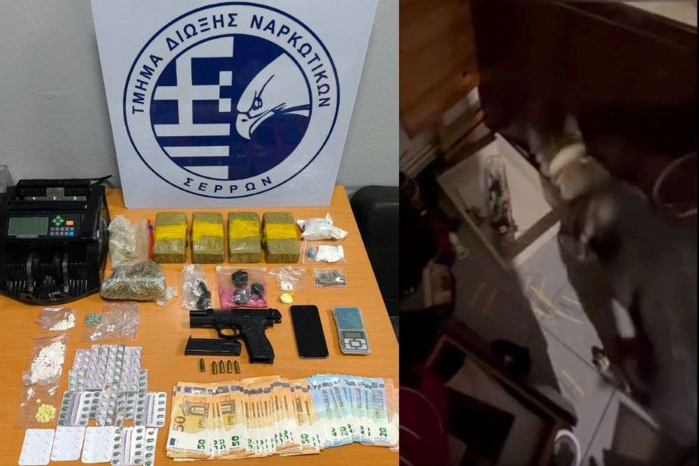 Ρωσίδα έκρυβε στο διαμέρισμα της πάνω από δύο κιλά κοκαΐνης, ηρωίνη και χασίς – Η Roxy ξετρύπωσε τα ναρκωτικά (video)