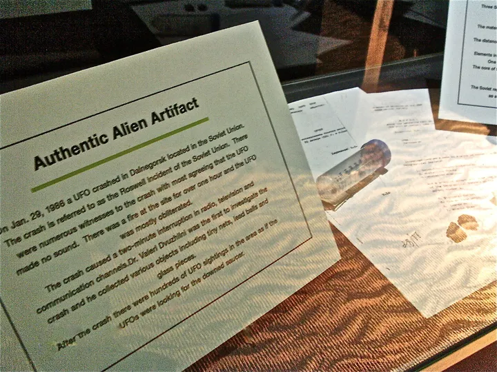 Τα συντρίμμια UFO του «ρωσικού Roswell» είναι μέρος του εκθέματος της Περιοχής 51 στο Εθνικό Μουσείο Ατομικών Δοκιμών
