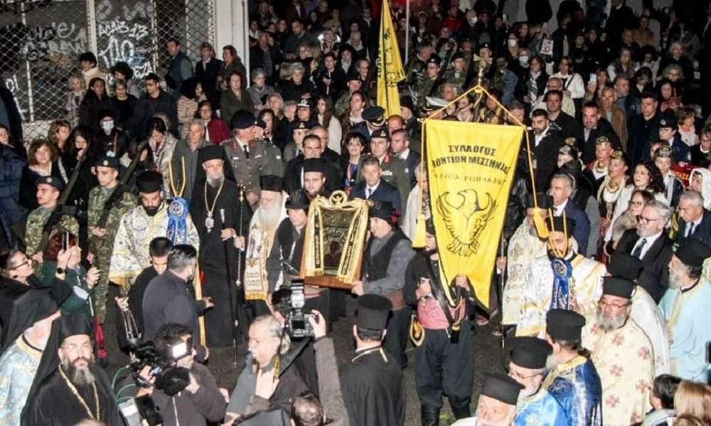 Καλαμάτα – Πλήθος πιστών για την υποδοχή της θαυματουργής εικόνας της Παναγίας Σουμελά