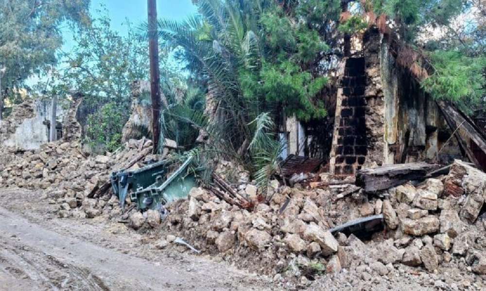 Ρόδος – Πέτρινο σπίτι κατέρρευσε εξαιτίας της βροχής
