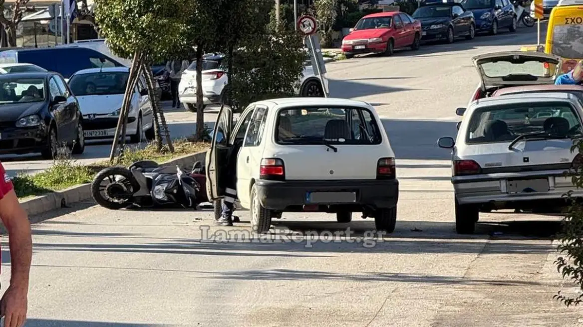 Τροχαίο με έναν τραυματία στη Λαμία