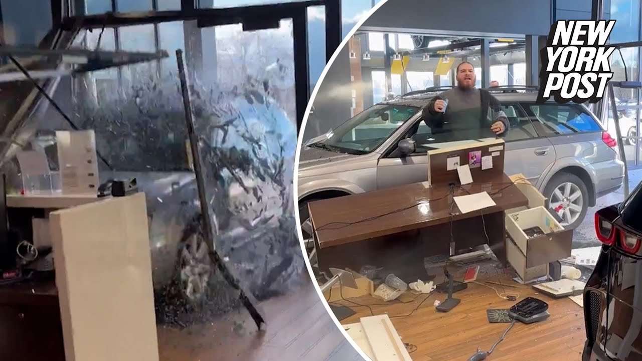 Οδηγός έσπασε την τζαμαρία αντιπροσωπίας αυτοκίνητων, επειδή δεν του εσπέστρεψαν τα χρήματά του