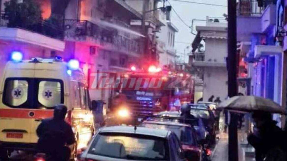 Πάτρα: Φωτιά σε διαμέρισμα – Στο νοσοκομείο η ιδιοκτήτρια του σπιτιού