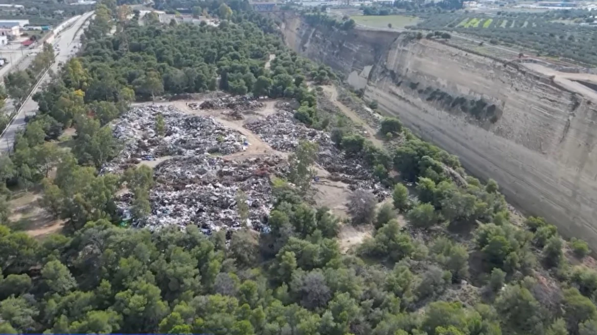 Ισθμός της Κορίνθου: Καταγγελία για υγειονομική βόμβα σε χώρο με μπάζα και σκουπίδια
