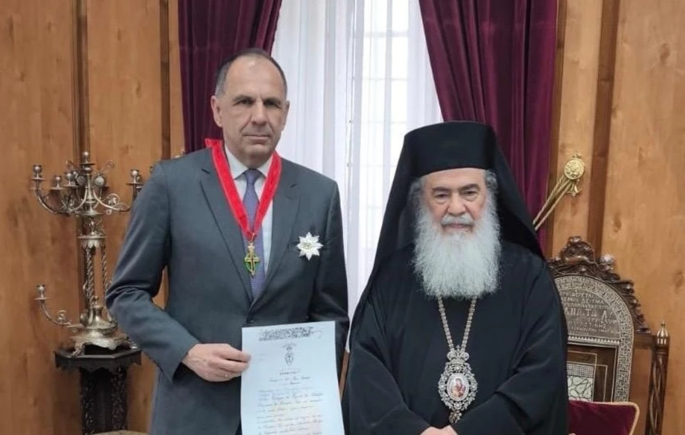 Συνάντηση Γεραπετρίτη με τον Πατριάρχη Ιεροσολύμων