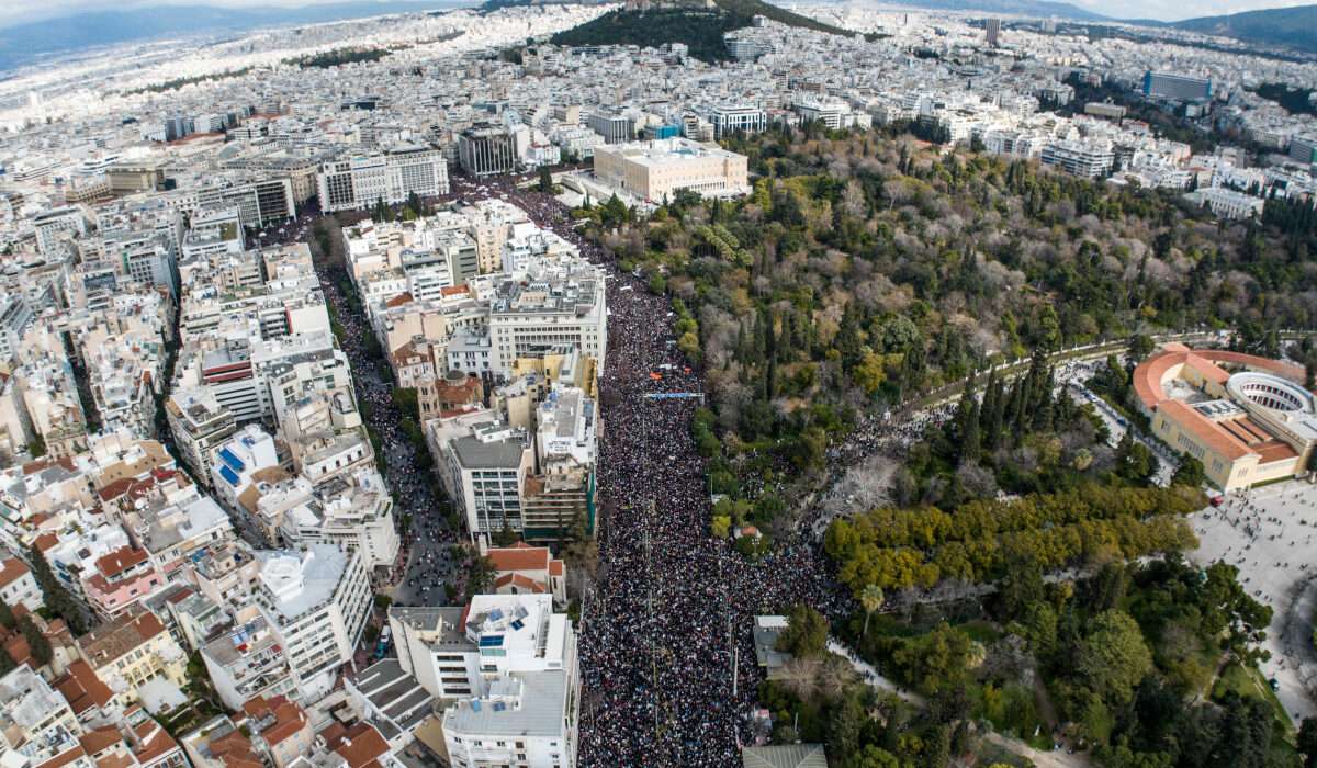 Τέμπη: «Η μεγαλύτερη απεργία» – Βίντεο drone με την απέραντη λαοθάλασσα στην Αθήνα