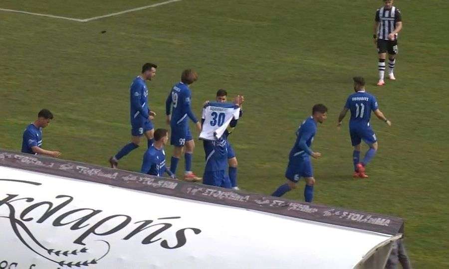 Super League 2: Νίκη ανάσα η Καβάλα με γκολ αφιερωμένο στη μνήμη του Αδαμάκη που σκοτώθηκε στα Τέμπη
