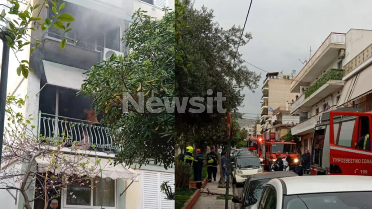 Φωτιά στην Αγία Βαρβάρα: Ηλικιωμένη στο νοσοκομείο μετά από δραματική πυρκαγιά σε διαμέρισμα