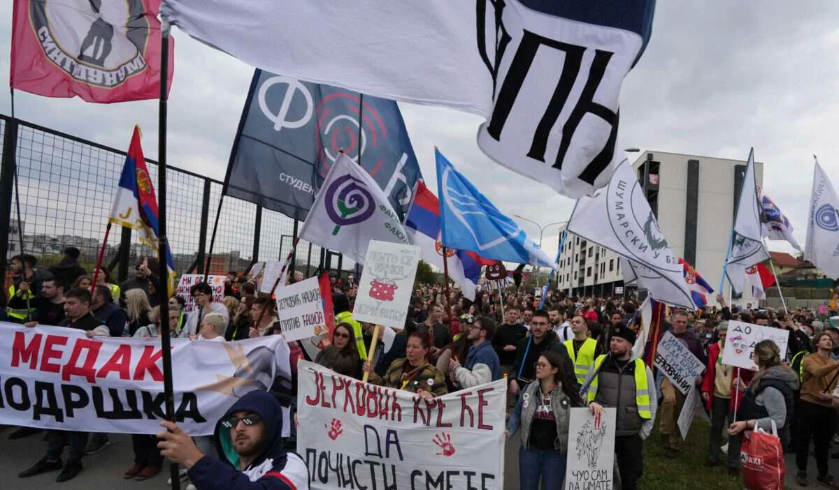 Νέες φοιτητικές κινητοποιήσεις στη Σερβία κατά της διαφθοράς