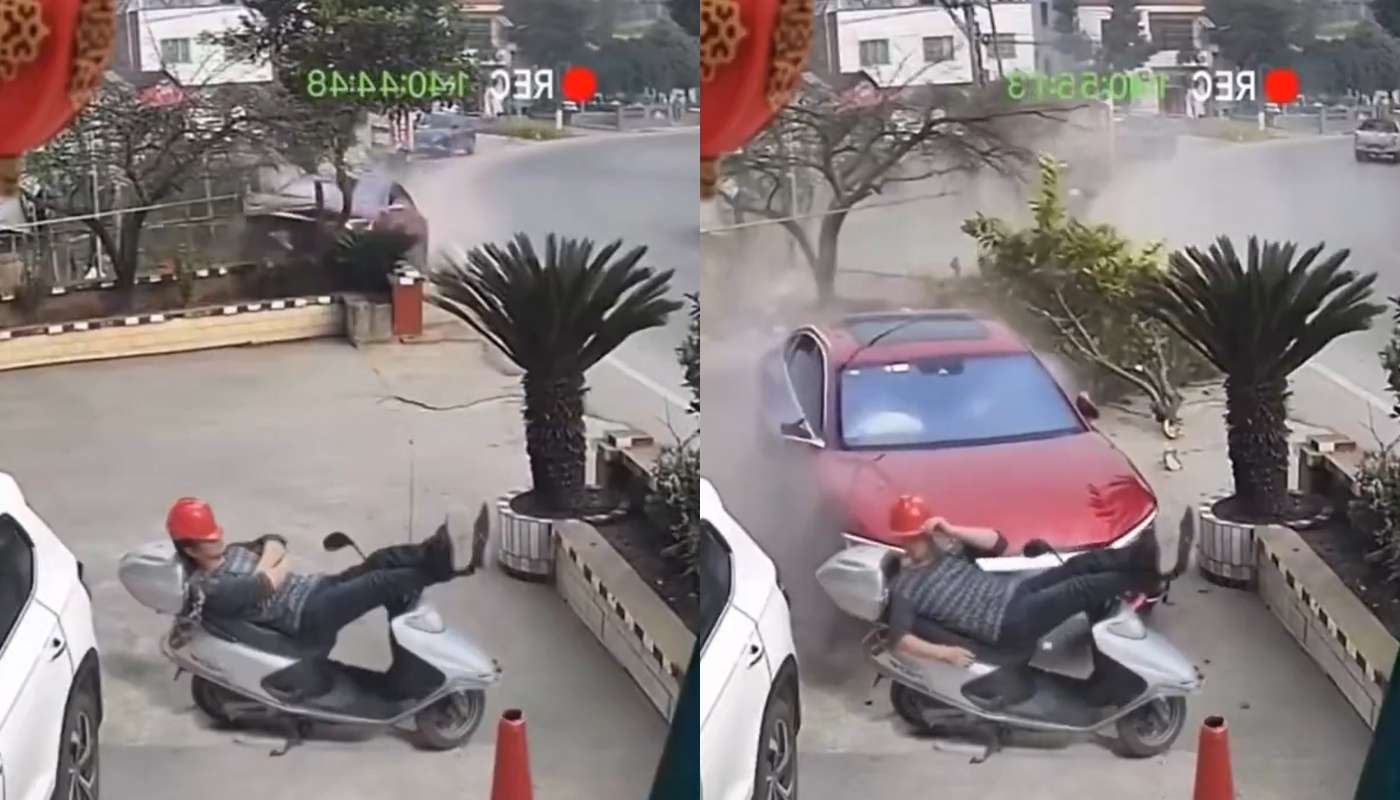 Απίστευτο!  Άνδρας ΓΛΙΤΩΣΕ ΑΠΟ ΘΑΝΑΤΟ στο «παρά ένα» – Αμάξι πέρασε 2 εκατοστά απ’ το σώμα του