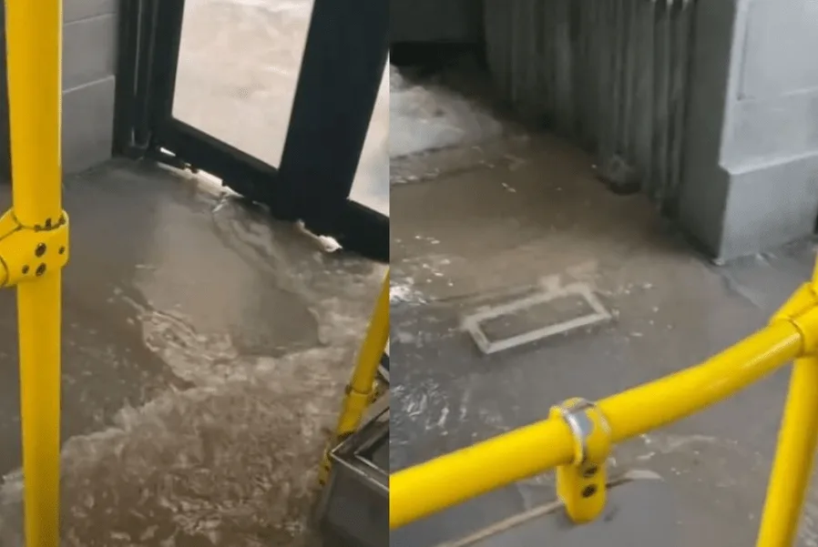Viral βίντεο από το Μενίδι: Αστικό λεωφορείο που… πλημμύρισε – «Ο ελεγκτής μπαίνει με ψαροντούφεκο;»