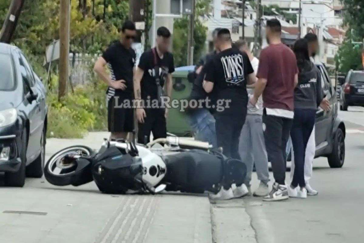 “ΤΟΝ ΕΣΩΣΕ ΤΟ ΚΡΑΝΟΣ” – Τροχαίο ατύχημα με δικυκλιστή και ΙΧ στη Λαμία