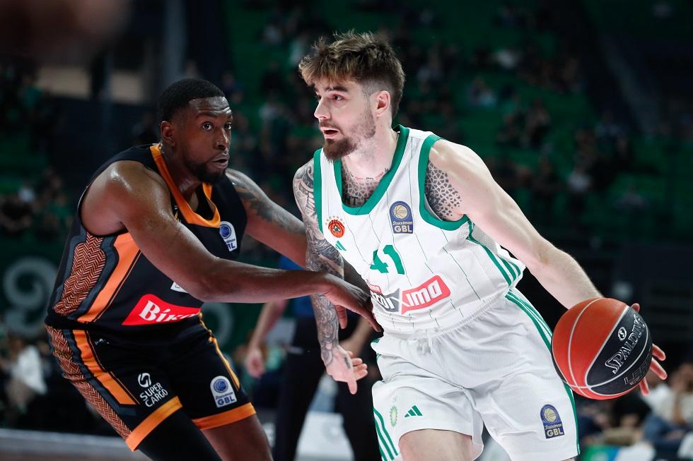 Παναθηναϊκός – Προμηθέας 101-69: «Άνετο» 1-0 στους ημιτελικούς της GBL