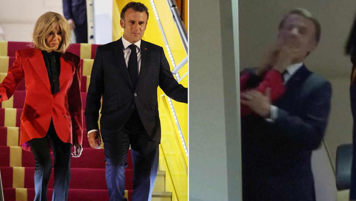 Αθώα χειρονομία ή «γαλλικό χαστούκι»; Ο Τραμπ πάντως το διασκέδασε…