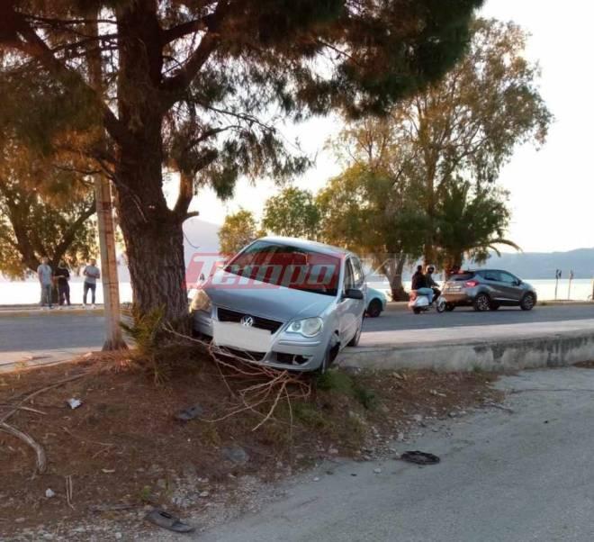 “ΤΡΕΛΗ ΠΟΡΕΙΑ” Ι.Χ. στην Πάτρα – “ΚΑΡΦΩΘΗΚΕ” σε “ΔΕΝΤΡΟ”