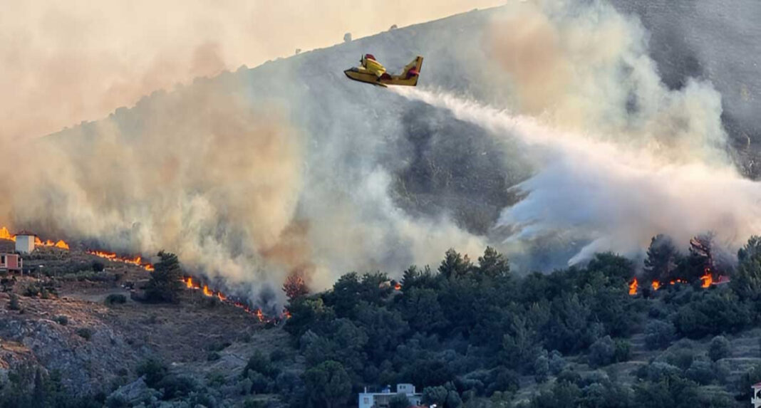 EKTAKTO: Σε κατάσταση «έκτακτης ανάγκης» η Χίος – Διαδοχικά πύρινα μέτωπα