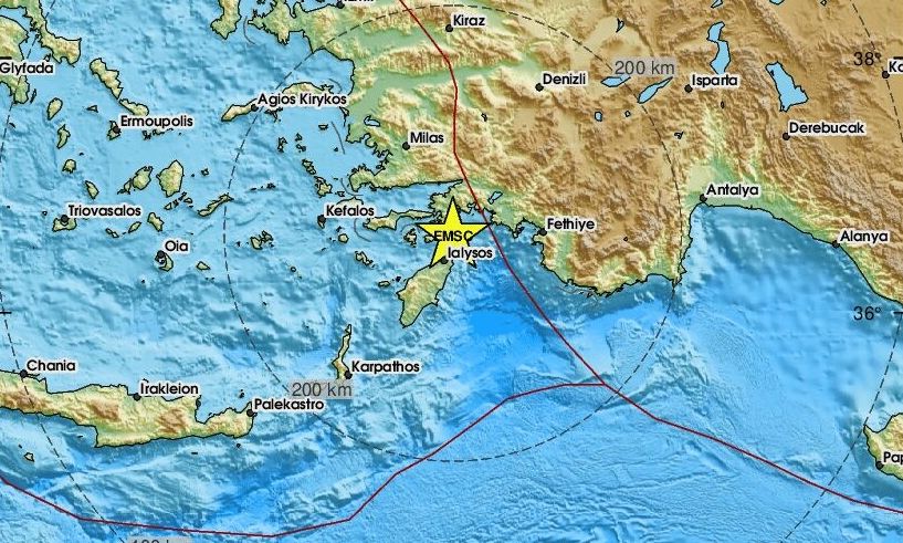 Τα πρώτα «ΘΥΜΑΤΑ» του σεισμού στη Ρόδο
