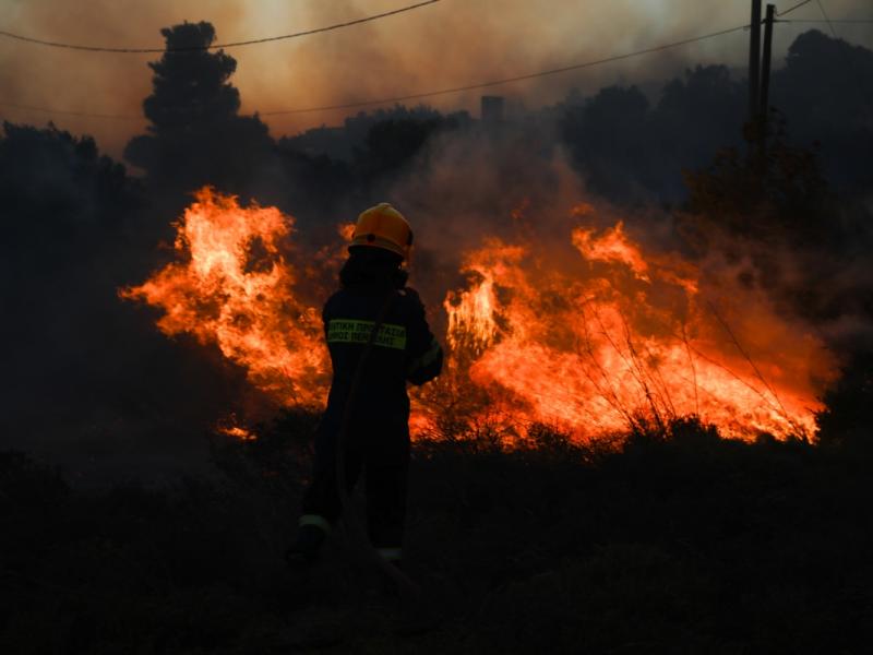 «ΦΩΤΙΑ» στο Αμύγδαλο Τυρνάβου – Συνεχίζεται η επιχείρηση της Πυροσβεστικής!