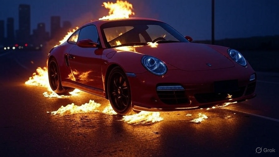 ΚΙΝΔΥΝΟΣ: Η Porsche «ΔΙΑΚΟΠΤΕΙ» την πώληση ηλεκτρικού οχήματος λόγω φόβων ότι η μπαταρία του θα πιάσει «ΦΩΤΙΑ»