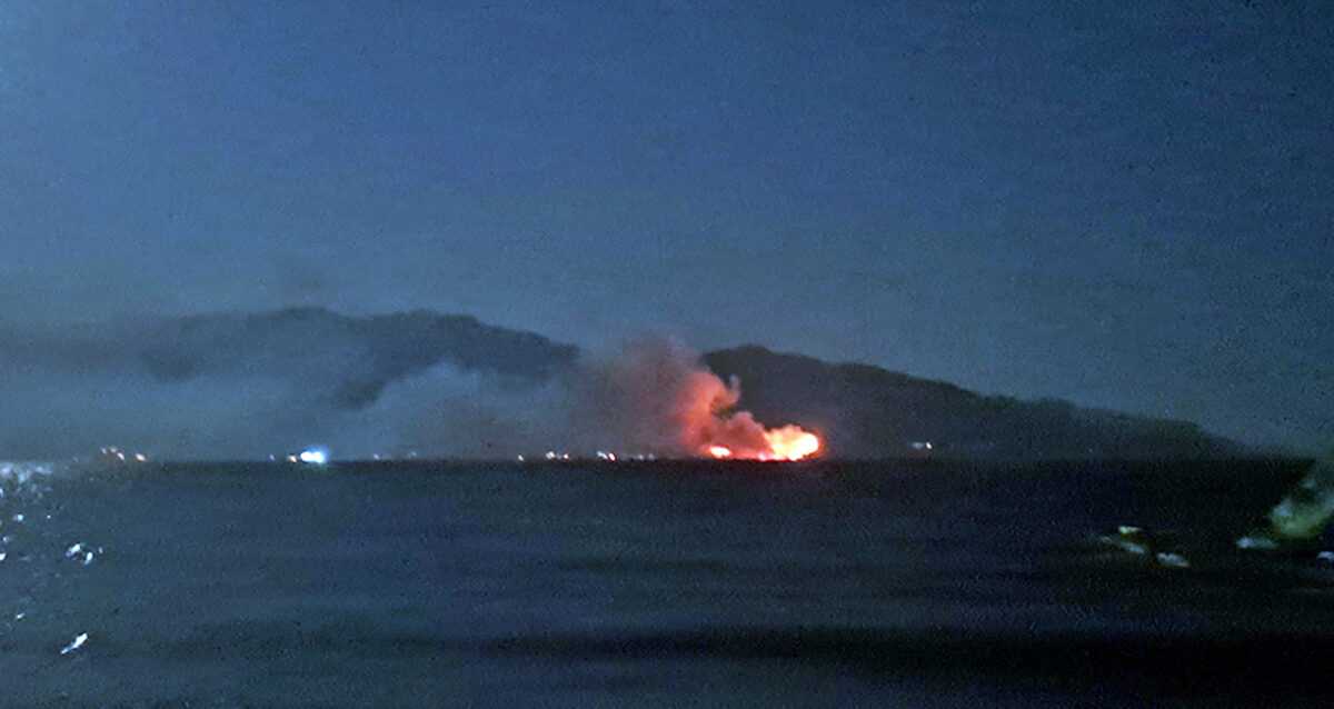 Πύρινη κόλαση από υπαίθρια καντίνα στο Γλυκάδι Θάσου