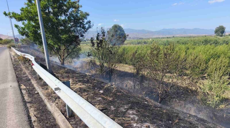 Φωτιά ξέσπασε αιφνιδιαστικά στον Τύρναβο – Κόβουν δρόμους, φοβούνται επέκταση στις καλλιέργειες! (ΒΙΝΤΕΟ)