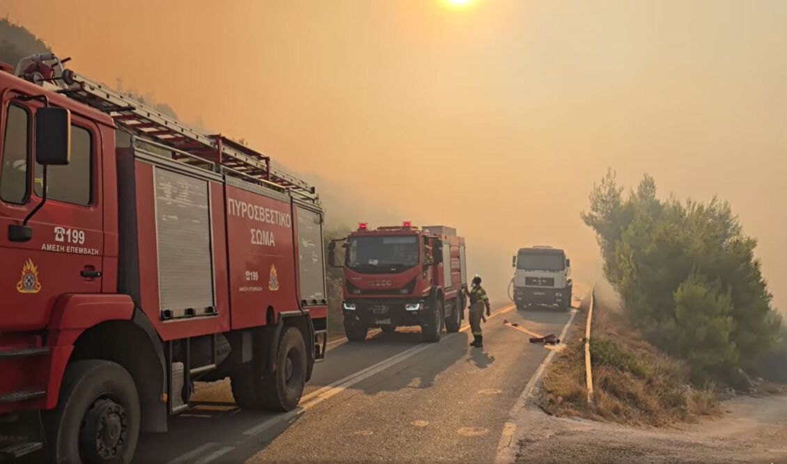 Ρόδος – Εξετάζεται το ενδεχόμενο εμπρησμού για τη φωτιά στον Αγιο Σουλά