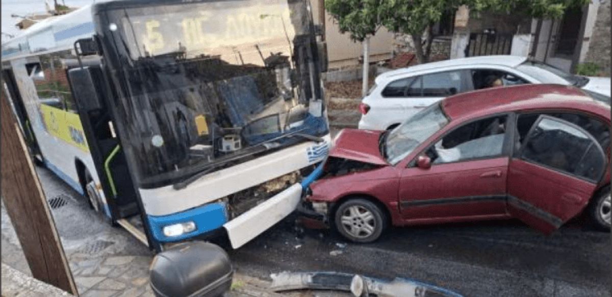 ΣΦΟΔΡΗ «ΣΥΓΚΡΟΥΣΗ» αστικού λεωφορείου με αυτοκίνητο – «ΤΙ ΣΥΝΕΒΗ»