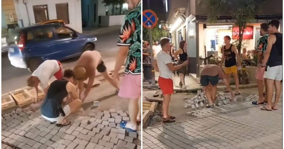 Ξένοι τουρίστες έπιασαν δουλειά στον δρόμο – Viral εικόνες ντροπής και γέλιου!