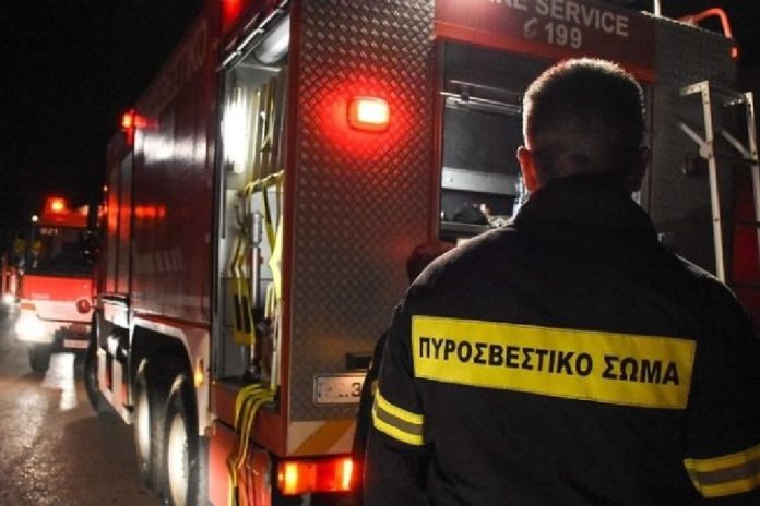 Πυρκαγιά ξέσπασε στη Λέσβο