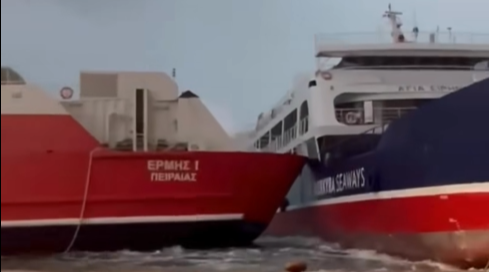 Ηγουμενίτσα: Πλοία συγκρούστηκαν στο λιμάνι – Οι ισχυροί άνεμοι έσπασαν τους κάβους! [ΒΙΝΤΕΟ]