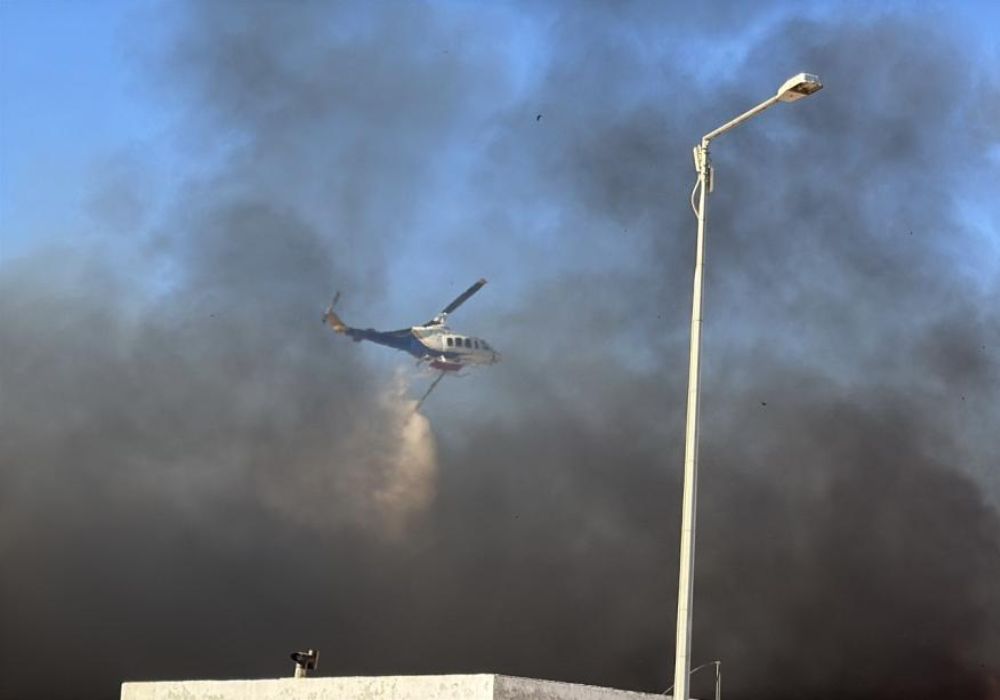 Φωτιά ξέσπασε στον ΧΥΤΑ Αγίου Νικολάου – Ελικόπτερα επιχειρούν