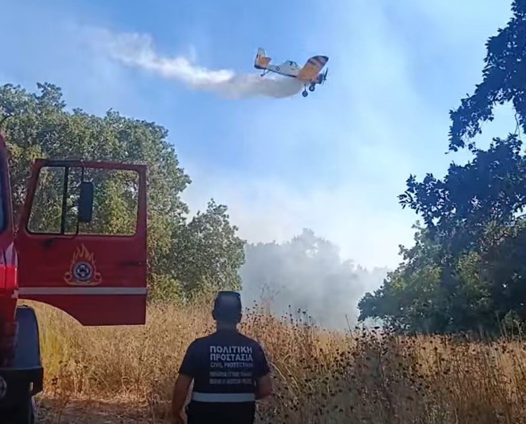 Φωτιά κοντά σε αρχαιολογικό χώρο στο Μεσολόγγι – Επιχειρούν ισχυρές πυροσβεστικές δυνάμεις