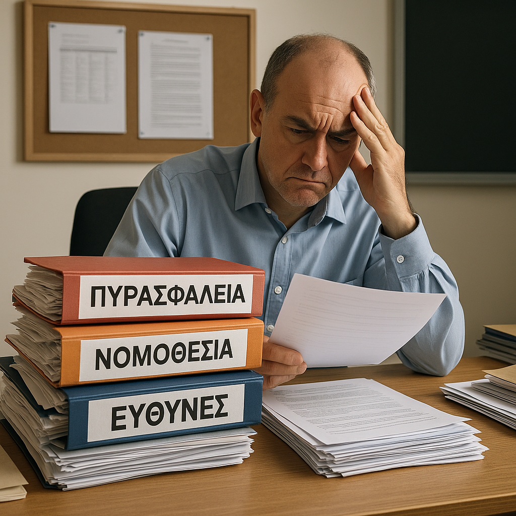Έλεος για τους Διευθυντές σχολείων: Όταν η ευθύνη καίει και το κράτος… πετάει τη “σπίθα”.