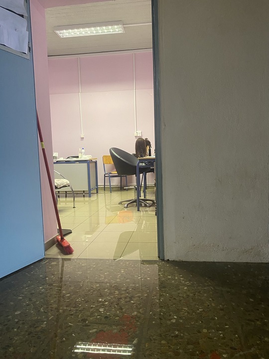 Πλημμύρισε το Ειδικό Γυμνάσιο–Λύκειο Καλαμάτας