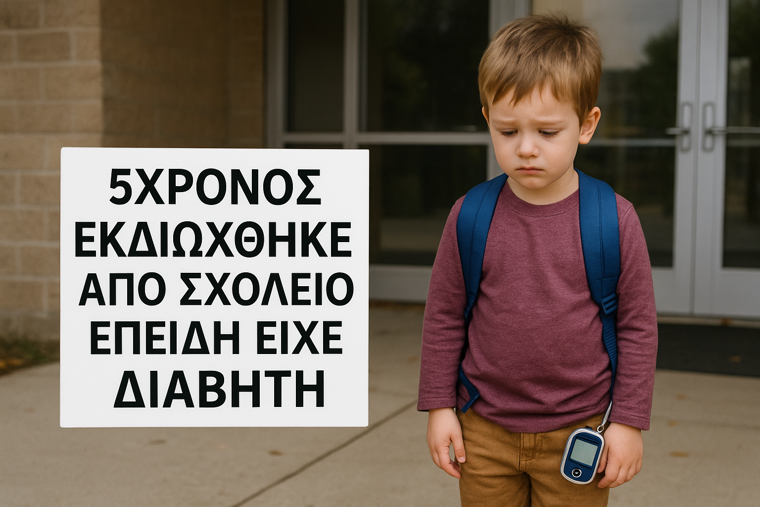 ΣΑΛΟΣ: 5ΧΡΟΝΟΣ ΜΕ ΔΙΑΒΗΤΗ ΑΠΟΒΛΗΘΗΚΕ ΑΠΟ ΙΔΙΩΤΙΚΟ ΣΧΟΛΕΙΟ ΤΗΣ ΑΤΤΙΚΗΣ!
