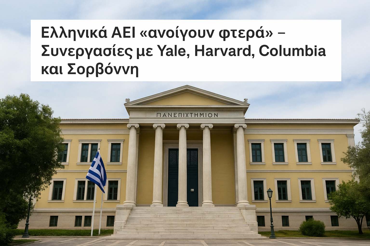 Ελληνικά ΑΕΙ «ανοίγουν φτερά» – Συνεργασίες με Yale, Harvard, Columbia και Σορβόννη