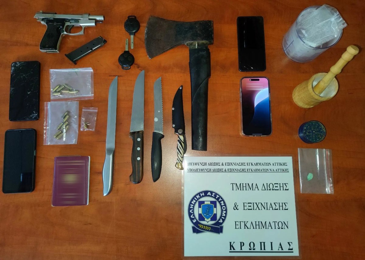 Συνελήφθη 39χρονος που κατηγορείται για πυροβολισμούς σε σπίτι στο Κορωπί