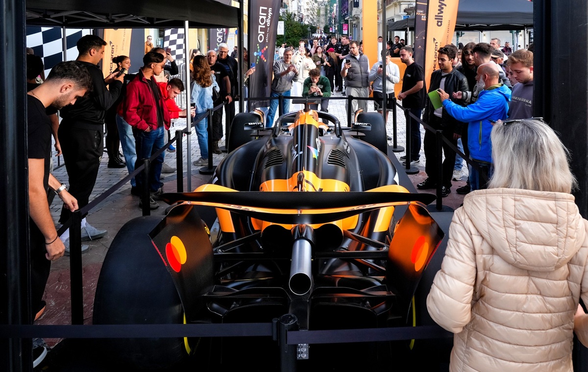 Το showcar της McLaren F1 Team στο Ζάππειο Μέγαρο – Ραντεβού το Σαββατοκύριακο 8 και 9 Νοεμβρίου για μια αυθεντική εμπειρία Formula 1 στο φινάλε ενός μοναδικού roadshow